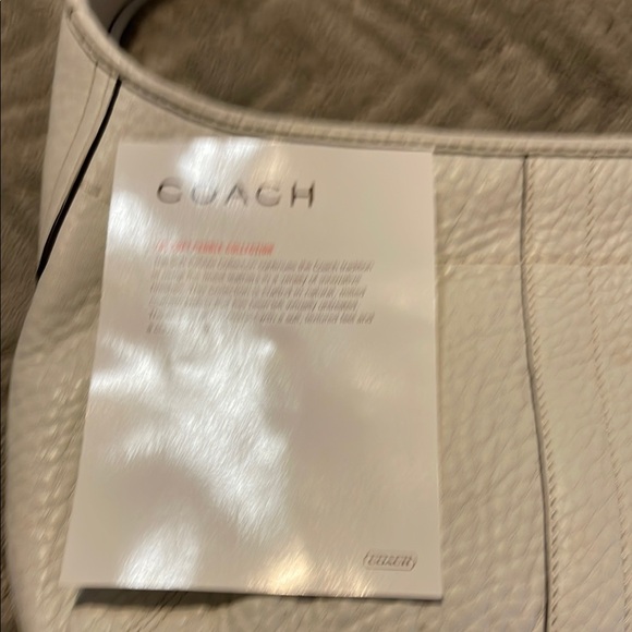 Coach White Leather Hobo Bag - Picture 3 of 5